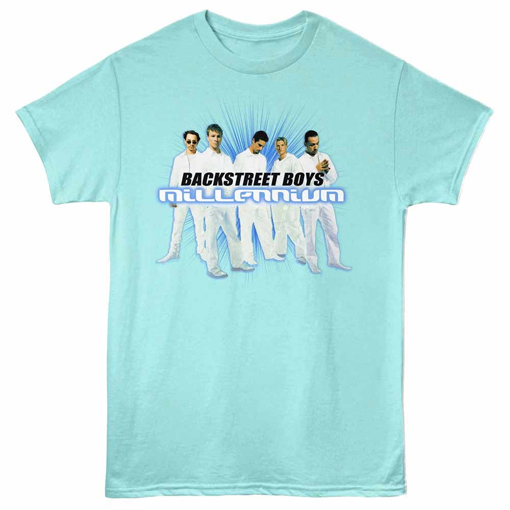 Purist blue heather Backstreet Boys t-shirt featuring a Millennium design