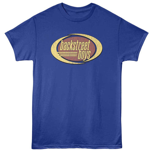 Royal blue Backstreet Boys t-shirt featuring Backstreet Boys Vintage Logo design