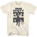 Natural Bon Scott t-shirt featuring Bon Scott Collage portrait design