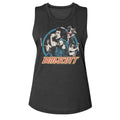 Bon Scott Ladies Muscle Tank - Multi Image Circle