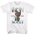 White Bon Scott t-shirt featuring Bon Scott Tattoo design