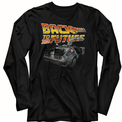 Back to the Future Long Sleeve T-Shirt - DeLorean Car