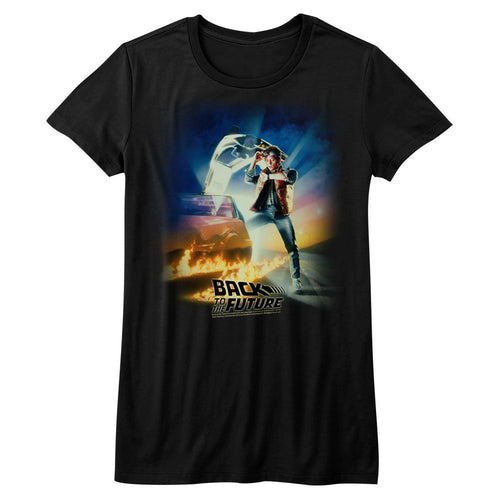 Back to the Future Ladies T-Shirt - BTF Poster