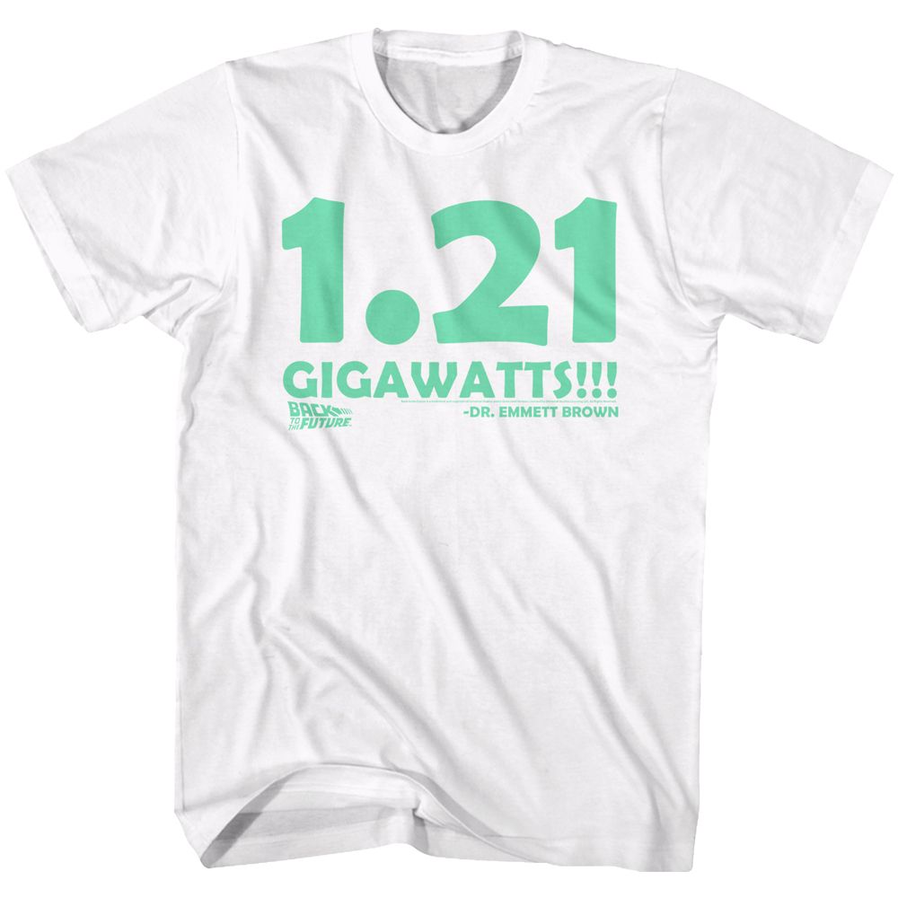 White Back to the Future t-shirt featuring Back to the Future Big Gig Enchantment Under The Sea design