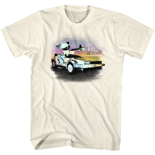 Natural Back to the Future t-shirt featuring Back to the Future Been Back design
