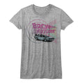 Back to the Future Ladies T-Shirt - Time Machines And Shapes