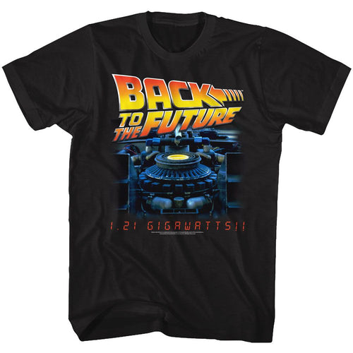 Black Back to the Future t-shirt featuring Back to the Future G Side design
