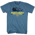 Indigo heather Back to the Future t-shirt featuring Back to the Future Time In A Car design