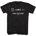 Black Back to the Future t-shirt featuring Back to the Future The Future text design