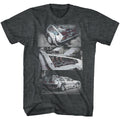 Black heather Back to the Future t-shirt featuring Back to the Future Hipster To The Future design