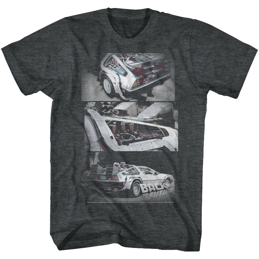 Black heather Back to the Future t-shirt featuring Back to the Future Hipster To The Future design