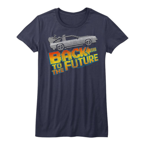 Back to the Future Ladies T-Shirt - 8-Bit to the Future