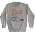 Graphite heather Back to the Future sweatshirt featuring Back to the Future My Other Ride is a DeLorean