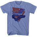 Light blue heather Back to the Future t-shirt featuring Back to the Future The Blues design