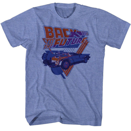 Light blue heather Back to the Future t-shirt featuring Back to the Future The Blues design