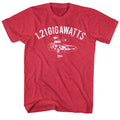 Red heather Back to the Future t-shirt featuring Back to the Future The B Team Marty And Doc design
