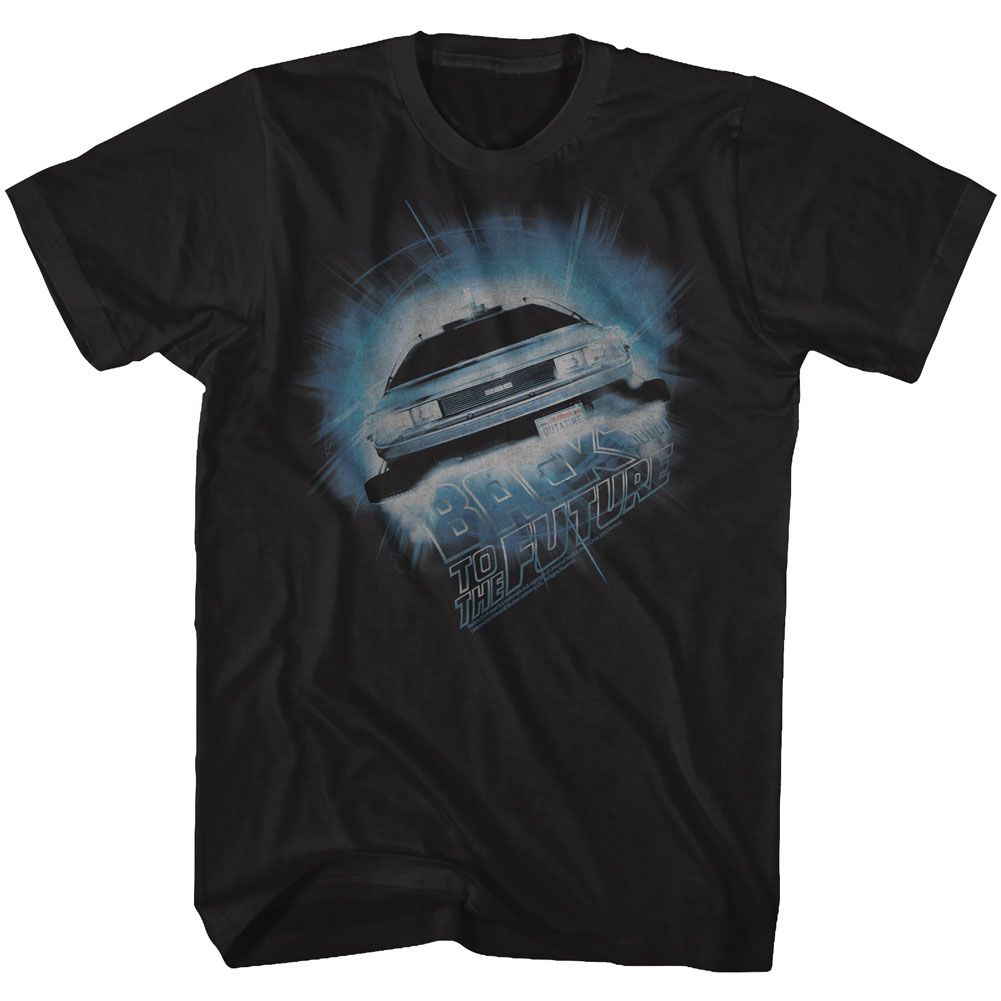 Black heather Back to the Future t-shirt featuring Back to the Future quote design