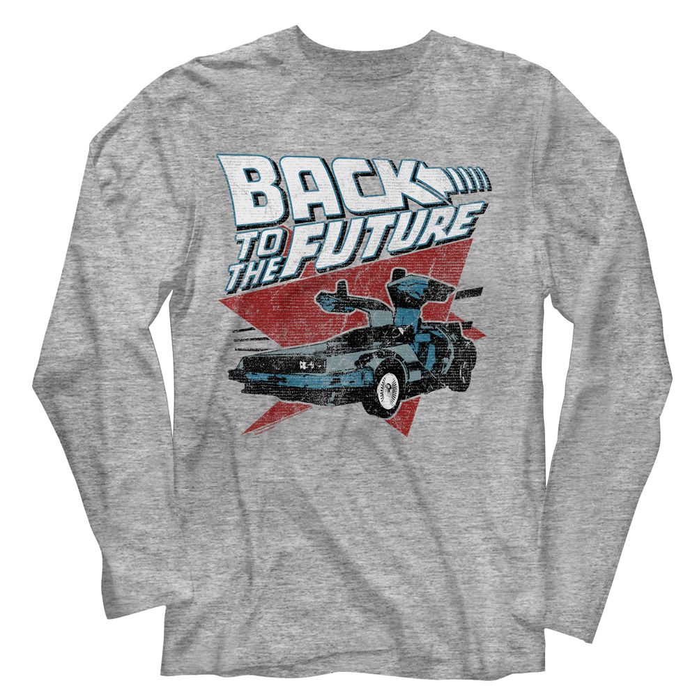 Back to the Future Long Sleeve T-Shirt - Logo Traingle Car