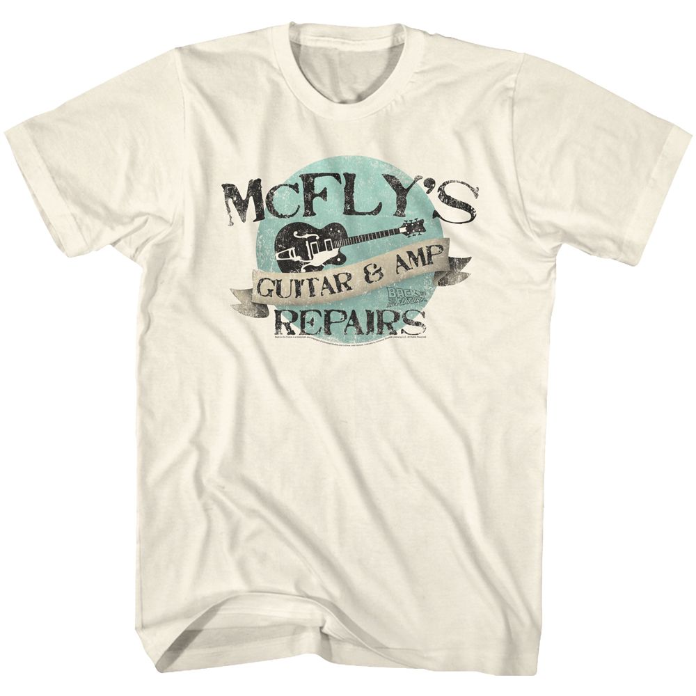 Natural Back to the Future t-shirt featuring Back to the Future Pairs Again Marty And Doc design