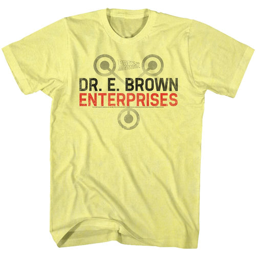 Yellow heather Back to the Future t-shirt featuring Back to the Future Doc Brown Who Dat design
