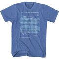 Royal heather Back to the Future t-shirt featuring Back to the Future DeLorean Car Schematic design