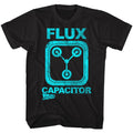 Black Back to the Future t-shirt featuring Back to the Future Flux Capacitor design