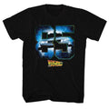 Black Back to the Future t-shirt featuring Back to the Future Eighty Five 1985 design