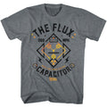 Graphite heather Back to the Future t-shirt featuring Back to the Future Flux Streetwear design
