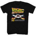 Black Back to the Future t-shirt featuring Back to the Future 30th Anniversary commemorative design