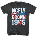 Black heather Back to the Future t-shirt featuring Back to the Future Marty McFly For President design
