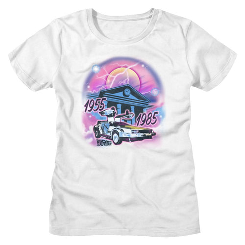 Back to the Future Ladies T-Shirt - Airbrush