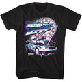 Black Back to the Future t-shirt featuring Back to the Future BTTF logo design
