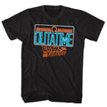 Black Back to the Future t-shirt featuring Back to the Future Neon glow design