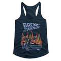 Back to the Future Ladies Racerback - Flames