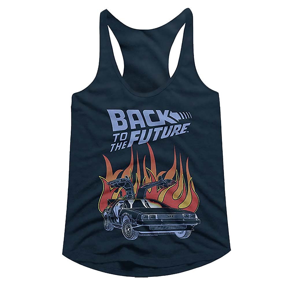 Back to the Future Ladies Racerback - Flames