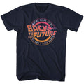 Navy Back to the Future t-shirt featuring Back to the Future Logo And Quote design