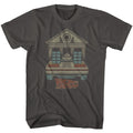 Smoke gray Back to the Future t-shirt featuring Back to the Future Faded design
