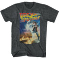 Black heather Back to the Future t-shirt featuring Back to the Future Poster With Big Gig Logo design