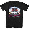 Black Back to the Future t-shirt featuring Back to the Future Powered By Flux design
