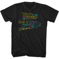 Black Back to the Future t-shirt featuring Back to the Future Neon Future design