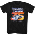 Black Back to the Future t-shirt featuring Back to the Future Thirty Five anniversary design