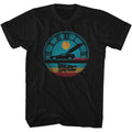 Black Back to the Future t-shirt featuring Back to the Future Circular Time design