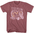Rouge Back to the Future t-shirt featuring Back to the Future Clock And Lightning design