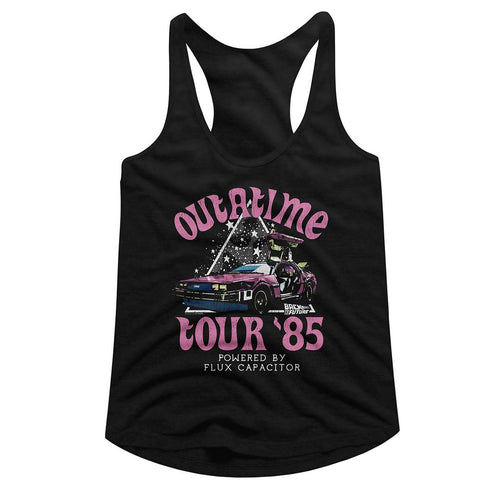 Back to the Future Ladies Racerback - Star Triangle