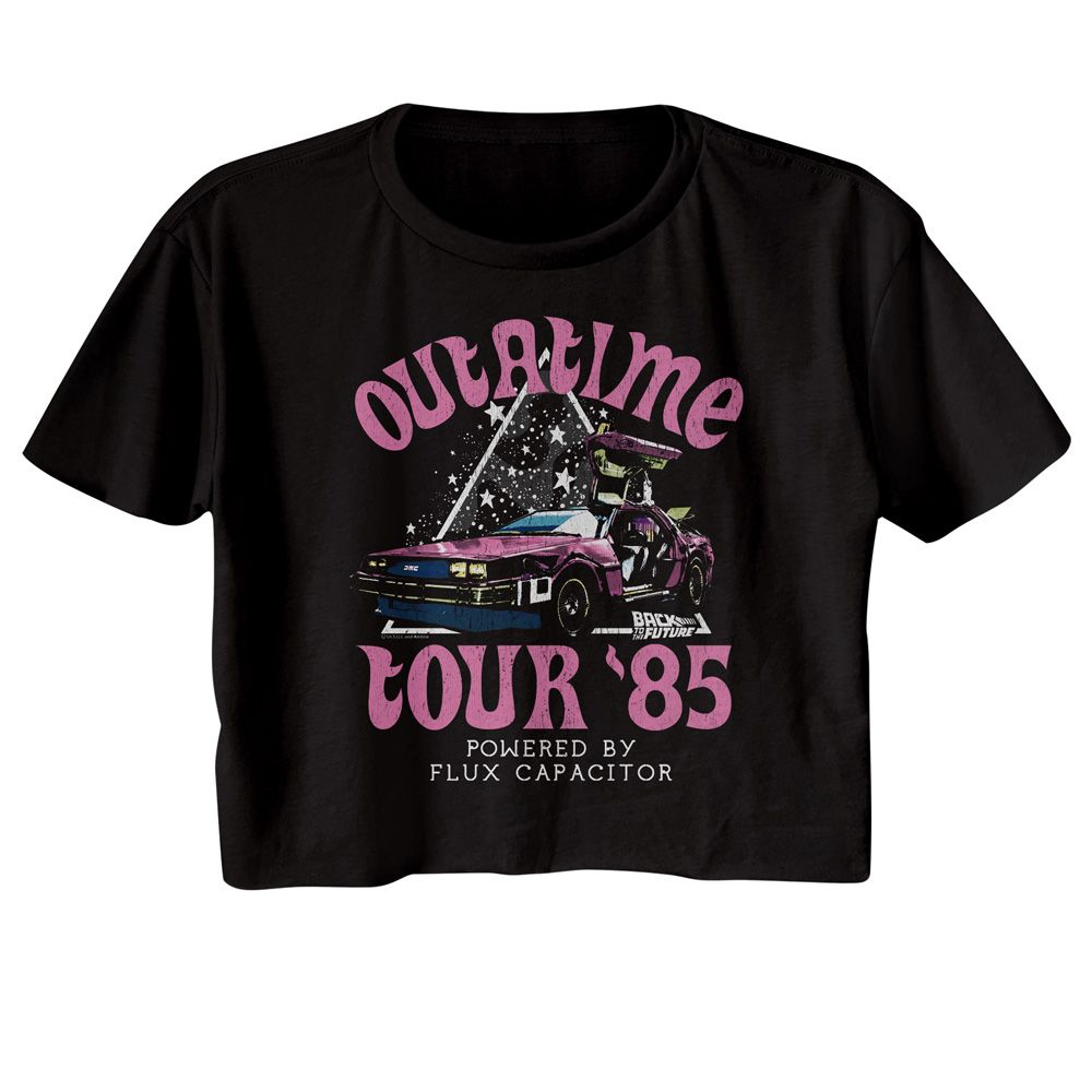 Back to the Future Ladies Crop Top - Star Triangle