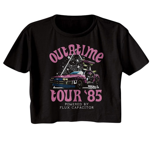 Back to the Future Ladies Crop Top - Star Triangle