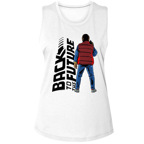 Back to the Future Ladies Muscle Tank - Back to Back