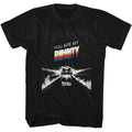 Black Back to the Future t-shirt featuring Back to the Future You Are My Density design
