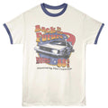 Back to the Future Ringer T-Shirt - Stars and Retro Font