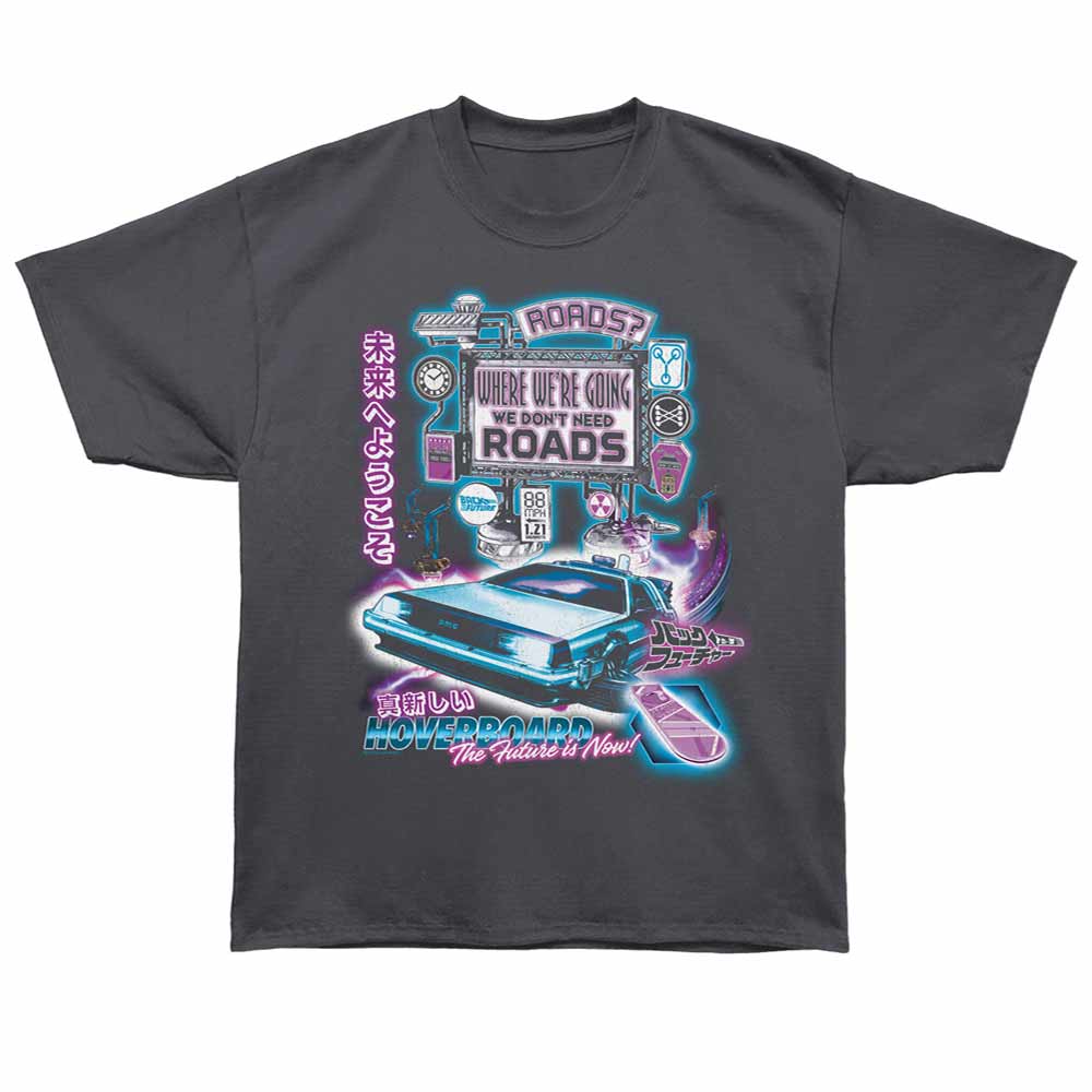 Back to the Future Oversized T-Shirt - Futuristic Sign